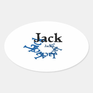 ジャック 楕円形シール