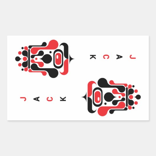 ジャック 長方形シール (正面)