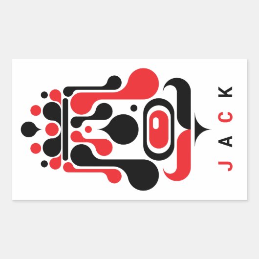 ジャック 長方形シール (正面)