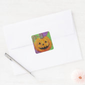 ジャック・O・ランタンのハロウィンステッカー スクエアシール (封筒)
