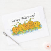 ジャック – O – ランタンパンプキンススケッチハッピーハローウィン 長方形シール (封筒)