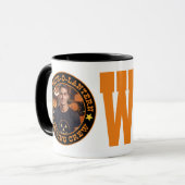 ジャック・O・ランタン彫刻クルー写真モノグラムマグ マグカップ (正面左)