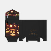 ジャック – O' – ランタン怖い彫りカボチャのハロウィーン フェイバーボックス (折り畳みなし)