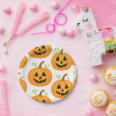 ジャック・o・ランタン模様 ペーパープレート (パーティー)
