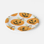 ジャック・o・ランタン模様 ペーパープレート (アングル)