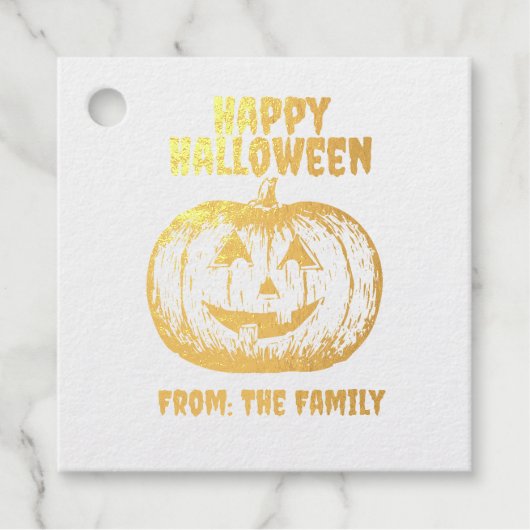 ジャック・o・ランタン・カボチャ フェイバータグ (正面)