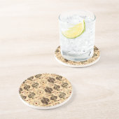 ジャックAceヴィンテージのハートのトランプの女王王 コースター (側面)