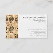 ジャックAceヴィンテージのハートのトランプの女王王 名刺 (裏面)