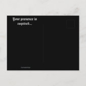 ジャックO'ハローウィンパーティ招待状はがき インビテーションポストカード (裏面)