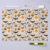 ジャックoランタンこうもり幽霊秋かわいいハロウィーン 薄葉紙 (クラフト)