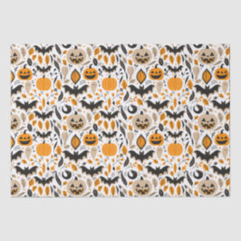 ジャックoランタンこうもり幽霊秋かわいいハロウィーン 薄葉紙