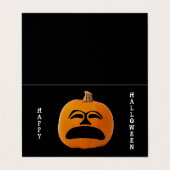 ジャックo'ランタンサッド顔教室の交換カード 名刺 (外部フラット)