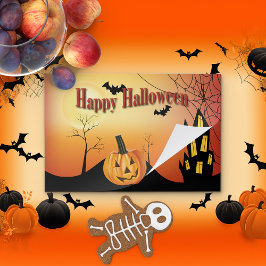 ジャックO'ランタンハロウィンティアウェイ紙ランチョンマット ペーパーパッド