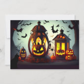 ジャックOランタンハローウィンパーティ招待状 招待状 (裏面)