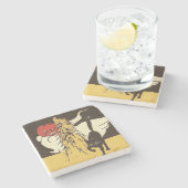 ジャックO'ランタン幽霊ブラックキャットコーンスターク ストーンコースター (横)