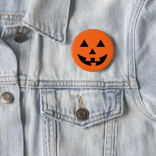 ジャックO'ランタン顔おもしろいハロウィーン 缶バッジ (インサイチュ)