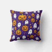 ジャックOランタン&幽霊たちパターン装飾用クッション クッション (裏面)