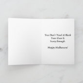 ジャックO. Lantern -ハロウィンGreatingカード(おもしろいな) カード (内部)