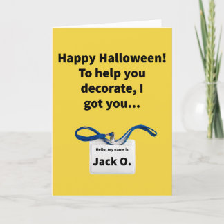 ジャックO. Lanyard - Halloween カード