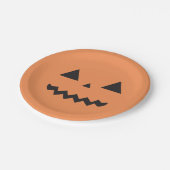 ジャックO'Lanternの紙皿 ペーパープレート (アングル)
