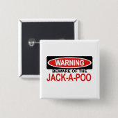ジャックPooの用心して下さい 缶バッジ (正面&裏面)