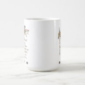 ジャッコランタンカボチャ猫ヴィンテージハロウィンアート コーヒーマグカップ (中央)