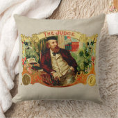 ジャッジヴィンテージシガーボックスラベル クッション (ブランケット)