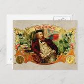 ジャッジヴィンテージシガーボックスラベル ポストカード (正面/裏面)