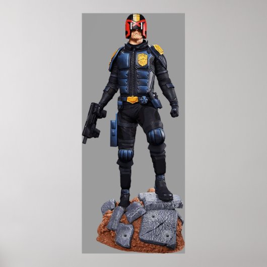 ジャッジ・ドッド・漫画・シャークター・ヒーロー ポスター (正面)