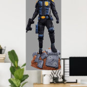 ジャッジ・ドッド・漫画・シャークター・ヒーロー ポスター (ホームオフィス)