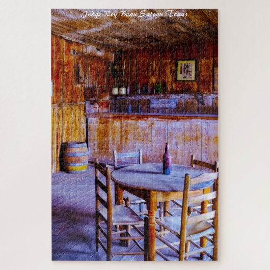 ジャッジRoy Beanサロンテキサス州.クリスマスグリーティングジ ジグソーパズル (縦)