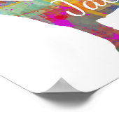 ジャッパーソナライズされたクラッセルテリアアートプリント ポスター (角)