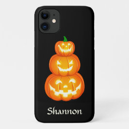 ジャッパーソナライズされたク・オ・ランタン・トリオ・ハロウィーン iPhone 11 ケース