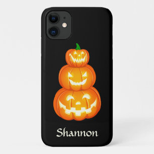 ジャッパーソナライズされたク・オ・ランタン・トリオ・ハロウィーン iPhone 11 ケース