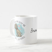 ジャッパーソナライズされたク・ラッセルのオーナー、ママ、パパ、恋人 コーヒーマグカップ (正面左)