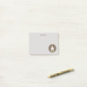 ジャッパーソナライズされたク・ラッセル・テリア ポストイット (デスク上)