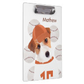 ジャッパーソナライズされたク・ラッセル・ドッグ・ベースボール・ジャージー クリップボード (右)