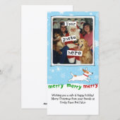 ジャッメリーク・ラッセル・テリア犬のクリスマスフォト シーズンカード (正面/裏面)