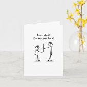 ジャッリラックスクバックのおもしろカードを持ってる カード (黄色い花)