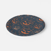 ジャッ不気味ク・オランタンかぼちゃハローウィンパーティ ペーパープレート (アングル)
