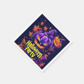 ジャッ不気味ク・オランタンハローウィンパーティ スタンダードカクテルナプキン (角)