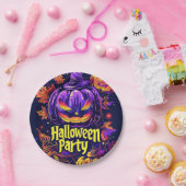 ジャッ不気味ク・オランタンハローウィンパーティ ペーパープレート (パーティー)
