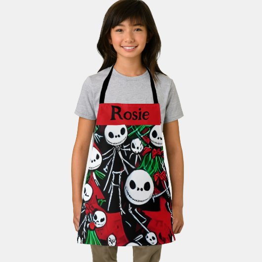 ジャッ不気味ク・オランタン・クリスマス エプロン (インサイチュ)