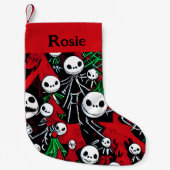 ジャッ不気味ク・オランタン・クリスマス スモールクリスマスストッキング (正面)