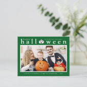 ジャッ不気味ク・オ・ランタンハッピーハローウィン1写真 シーズンポストカード (スタンド正面)
