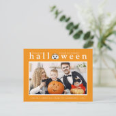 ジャッ不気味ク・オ・ランタンハッピーハローウィン1写真 シーズンポストカード (スタンド正面)