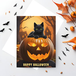 ジャッ不気味ク – O – ランタンハッピーハローウィンはがき ポストカード