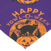 ジャッ不気味クOランタンに乗ったヨールOウィーンブラックキャット ショートテーブルランナー (コーナー)