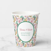 ジャッ数々のクとジ葉ルシャワーの色の 紙コップ (裏面)