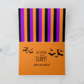 ジャッ白熱［赤熱］光を放つクオランタンハロウィーン カード (内部)